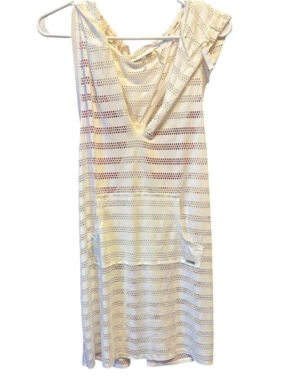 White Open-Knit Swim Cover-Up